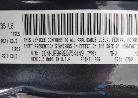2014 Jeep Patriot Altitude z USA, uszkodzony, nr VIN 1C4NJPBA8ED754149